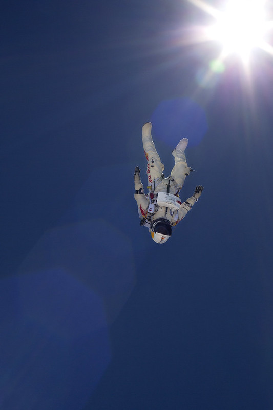 Felix Baumgartner Red Bull Stratos skydive Felix Baumgartner © Luke Aikins/Red Bull Content Pool